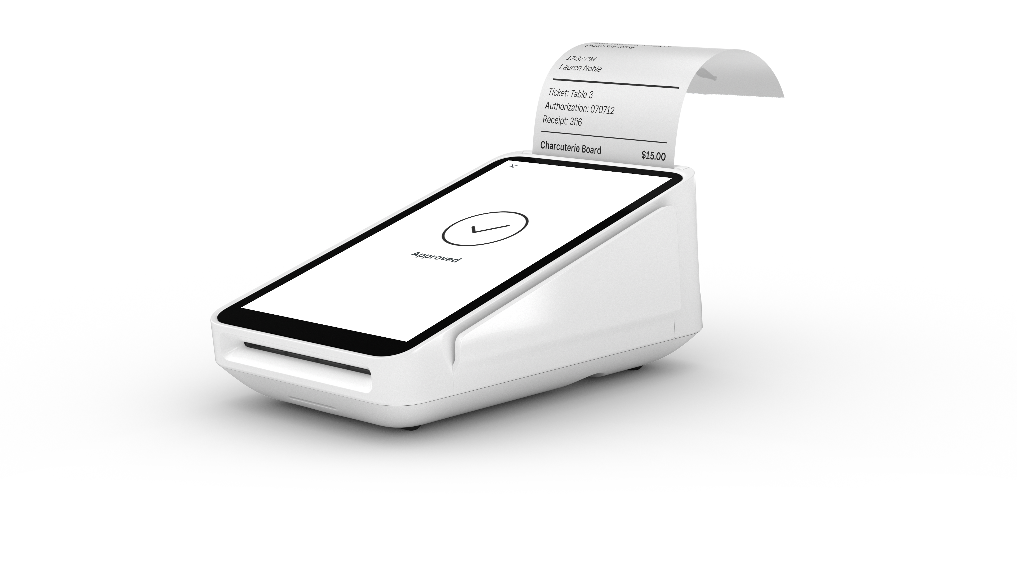 Square Terminal with receipt