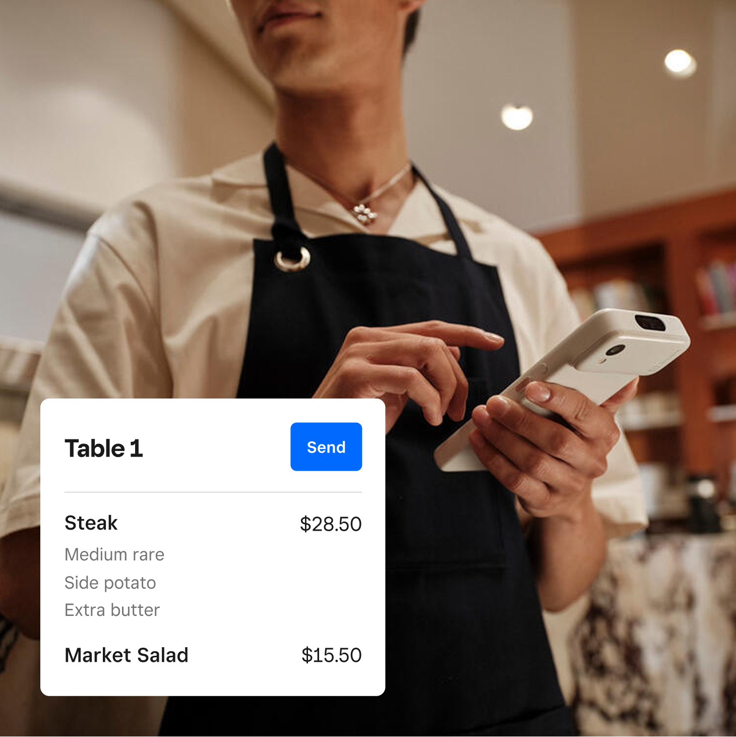 Square Handheld in retail use