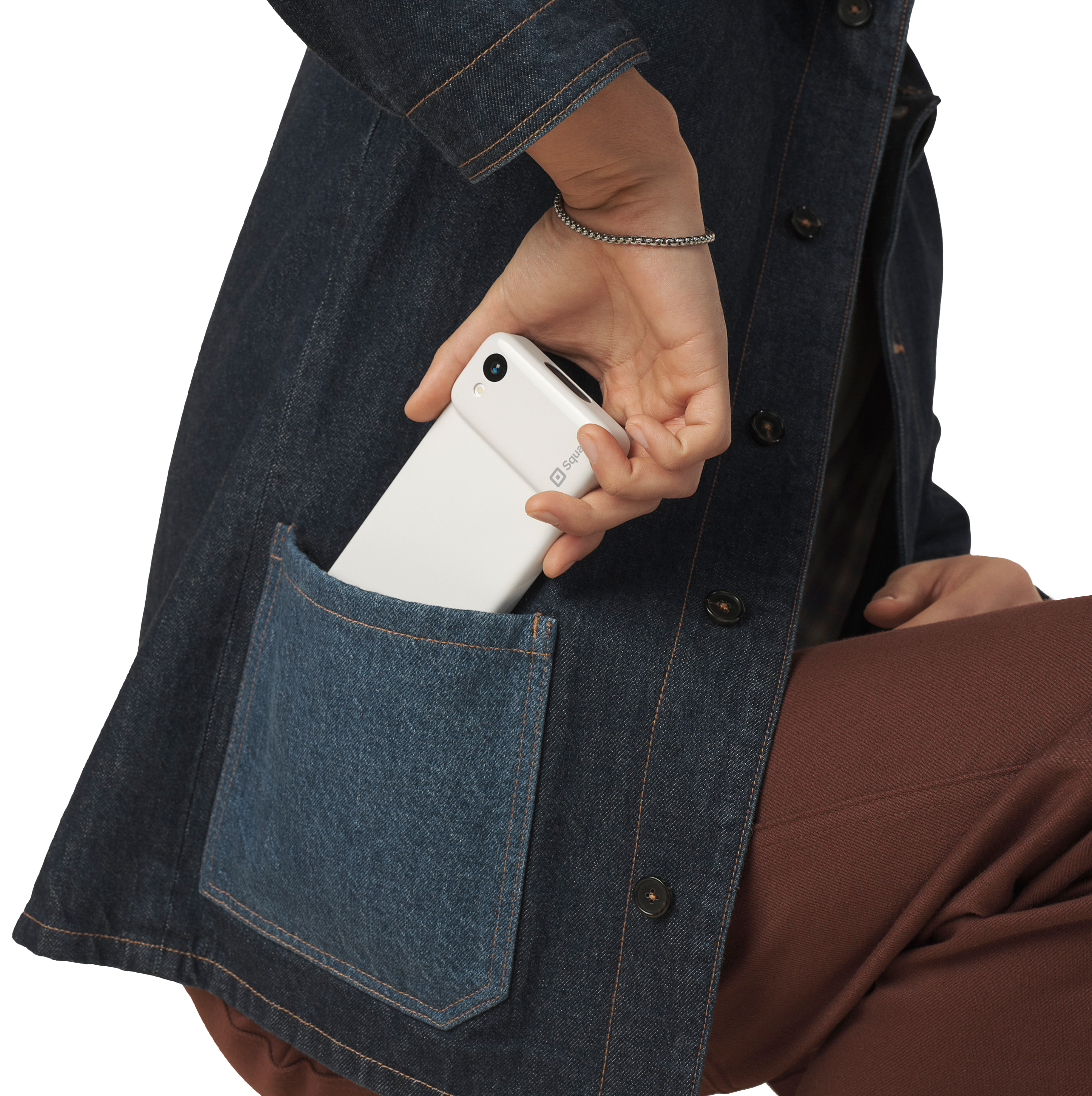 Square Handheld in use